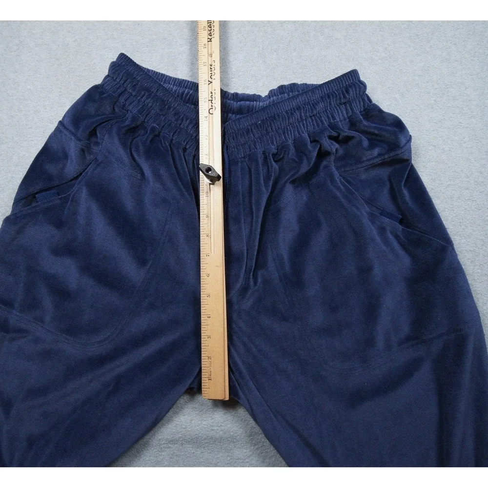 Vintage Air Jordan Pants Mens Large Blue Velour Baggy Athletic Warm Up Y2K